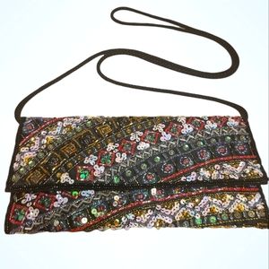 Crossbody sequin purse